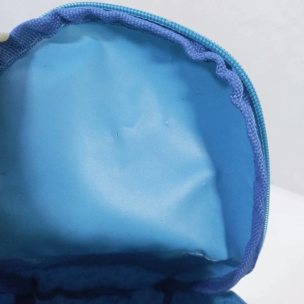 YOOBI Pencil Case Backpack Blue Zig Zag Pattern